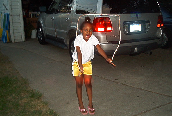 Cousin Alexis jumping rope