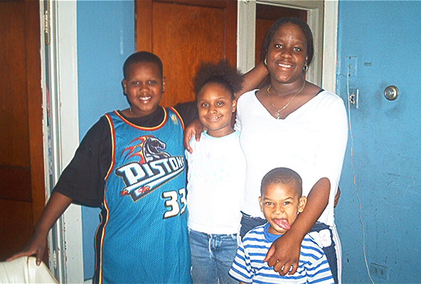 Cousin Darius, sister Crystal, cousin Daria, and 2nd cousin Kaelan