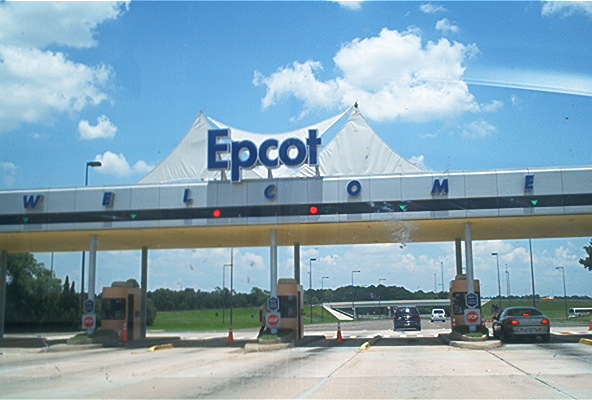 Epcot Center sign at Disney World