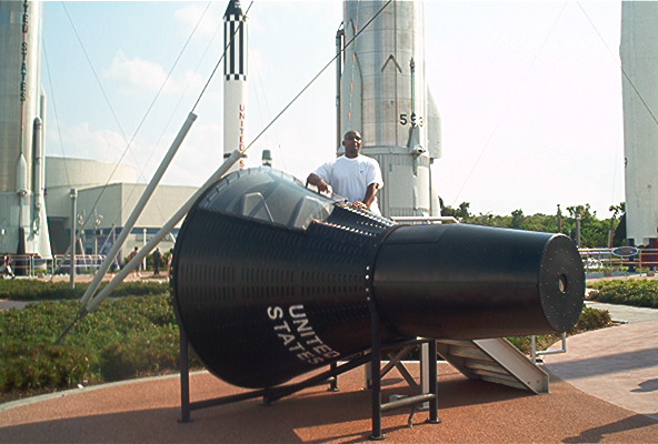 Terry on the Gemini Space Capsule