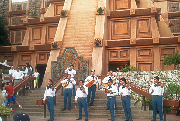 Band playing at the Mexico exhibit at Epcot Center