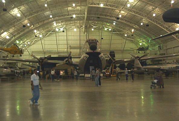 A model of the Boeing B-50 "Superfortress" (I think)